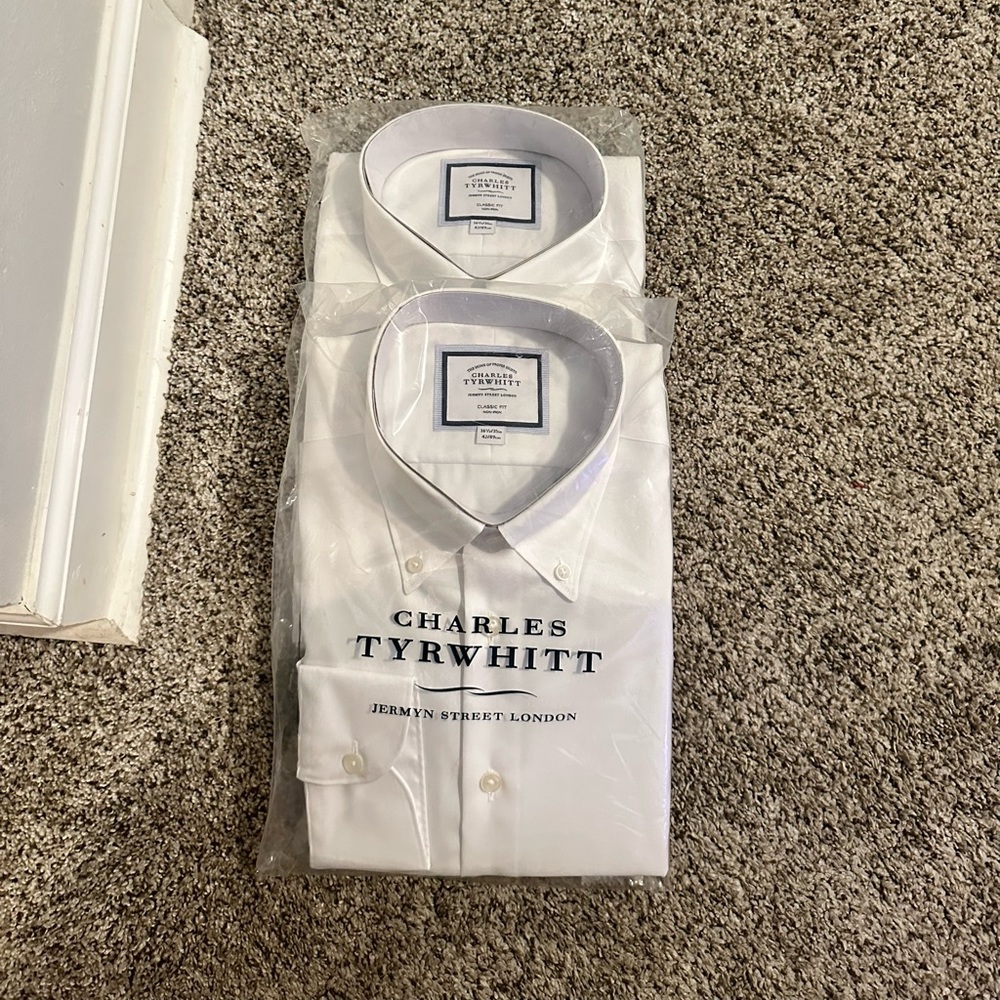 2 Charles Trywhitt White Shirts